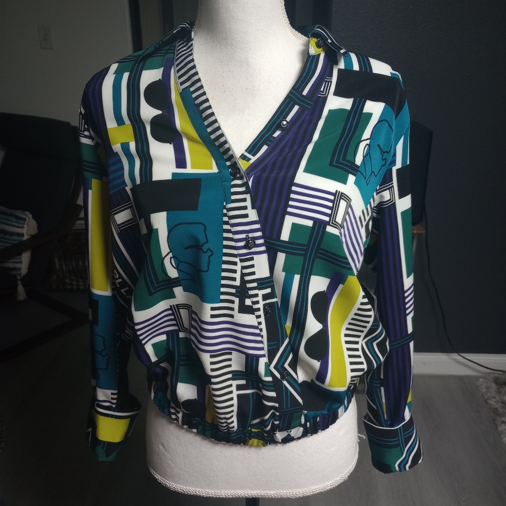 Karl Lagerfeld Paris Striped Button-Up Shirt (15% 2 items)